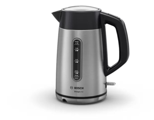 Bosch | Kettle | DesignLine TWK4P440 | Electric | 2400 W | 1.7 L | Stainless steel | 360° rotational base | Stainless steel / Black