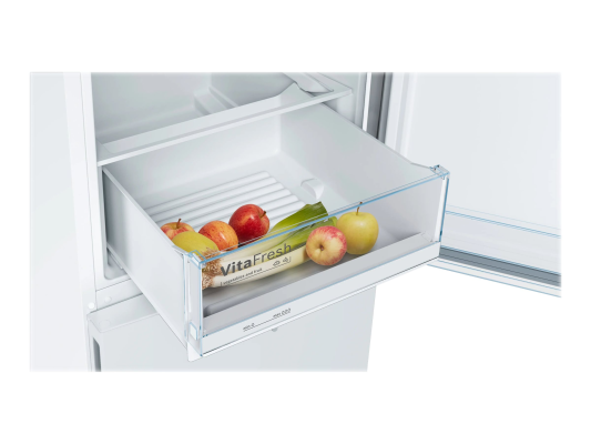 Bosch | Refrigerator | KGV39VWEA | Energy efficiency class E | Free standing | Combi | Height 201 cm | Fridge net capacity 249 L | Freezer net capacity 94 L | 39 dB | White