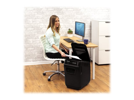 Cross-Cut | AutoMax 200C | Black | Paper shredding | Shredding CDs | Credit cards shredding