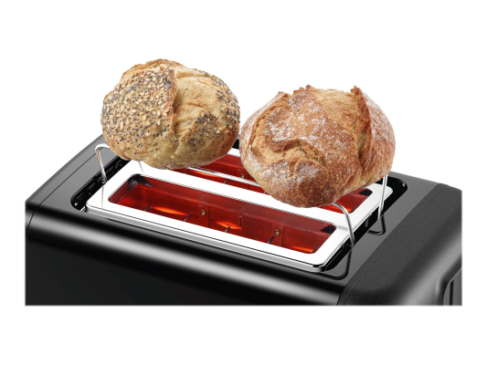 Bosch | DesignLine Toaster | TAT3P423 | Power 970 W | Number of slots 2 | Housing material Stainless steel | Black