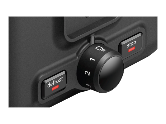 Bosch | DesignLine Toaster | TAT3P423 | Power 970 W | Number of slots 2 | Housing material Stainless steel | Black