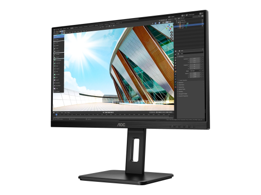 AOC | Monitor | U27P2 | 27 " | IPS | UHD | 16:9 | 60 Hz | 4 ms | 3840 x 2160 | 350 cd / m² | Headphone out (3.5mm) | Black | Warranty 36 month(s)