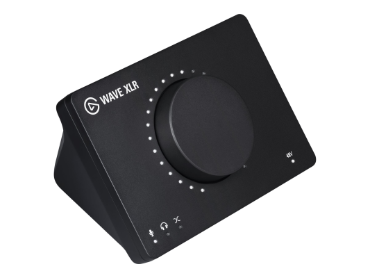 Elgato | Wave XLR | USB-C 3.0 | A compact USB interface that gives your mic superpowers, Wave XLR features proprietary anti-distortion technology, swappable design components, and integration with custom mixing software | Black