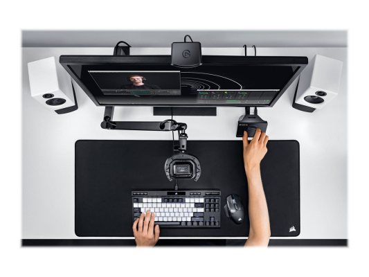 Elgato | Wave XLR | USB-C 3.0 | A compact USB interface that gives your mic superpowers, Wave XLR features proprietary anti-distortion technology, swappable design components, and integration with custom mixing software | Black