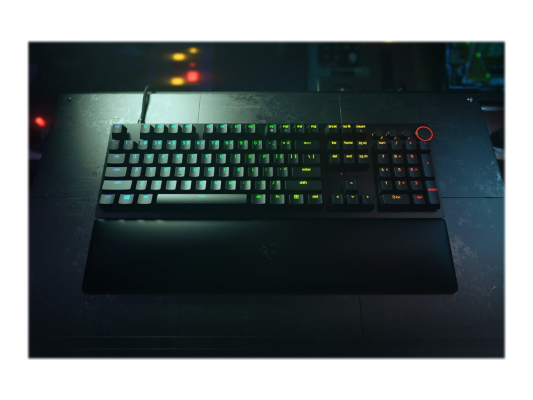 Razer | Huntsman V2 Optical Gaming Keyboard | Gaming keyboard | Wired | RGB LED light | NORD | Black | Numeric keypad | Linear Red Switch