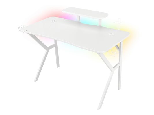 Genesis | Gaming Desk | Holm 320 RGB | White