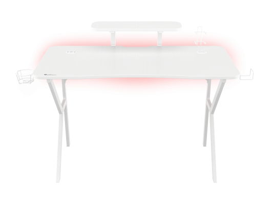 Genesis | Gaming Desk | Holm 320 RGB | White