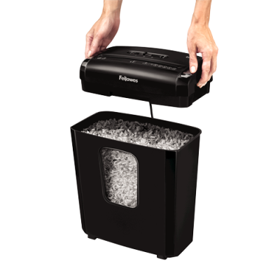 Powershred | 6M | Black | 13 L | Credit cards shredding | Paper handling standard / output 6 sheets per pass | Mini-Cut Shredder | Warranty 24 month(s)