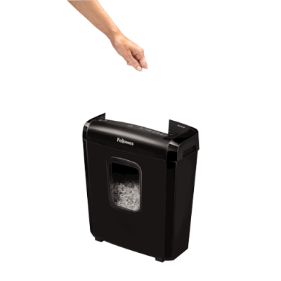 Powershred | 6M | Black | 13 L | Credit cards shredding | Paper handling standard / output 6 sheets per pass | Mini-Cut Shredder | Warranty 24 month(s)