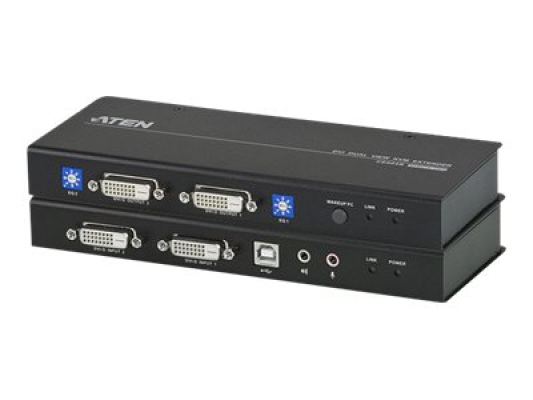 Aten CE604 USB DVI Dual View Cat 5 KVM Extender | Aten | USB DVI Dual View Cat 5 KVM Extender | CE604