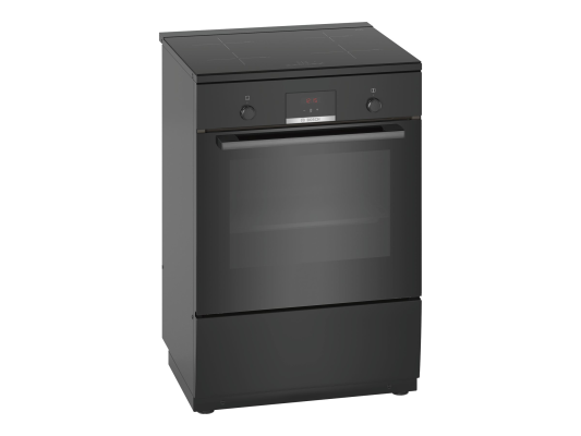 Bosch | Cooker | HLN39A060U | Hob type Induction | Oven type Electric | Black | Width 60 cm | Grilling | Red LED | Depth 60 cm | 66 L