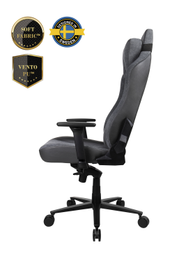 Arozzi Vernazza Vento Gaming Chair Vento Polyurethane; Soft Fabric; Metal; Aluminium | Ash