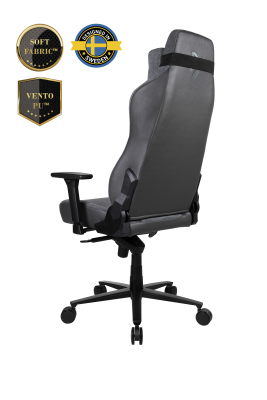 Arozzi Vernazza Vento Gaming Chair Vento Polyurethane; Soft Fabric; Metal; Aluminium | Ash
