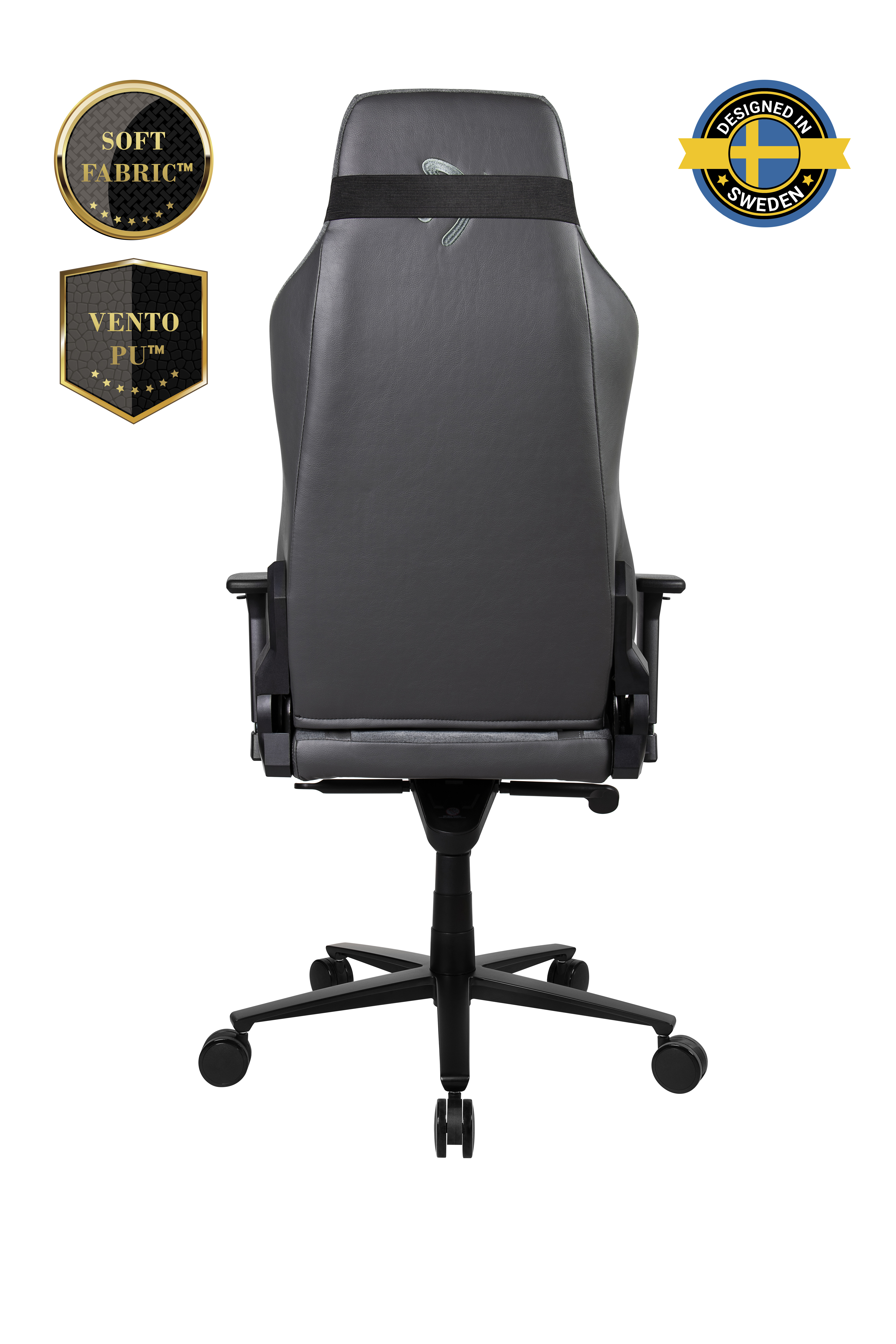 Arozzi Vernazza Vento Gaming Chair Vento Polyurethane; Soft Fabric; Metal; Aluminium | Ash