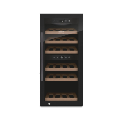 Caso | Smart Wine Cooler | WineExclusive 24 | Energy efficiency class G | Showcase | Bottles capacity 24 bottles | Cooling type Compressor technology | Black