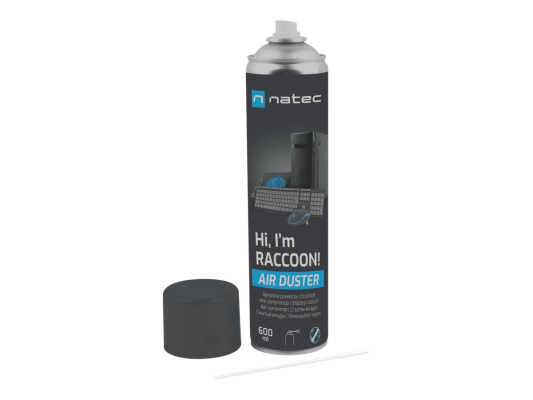 Natec Compressed Air Duster, Raccoon Air, 600 ml | Natec | NSC-1763 | Air Duster | 600 ml