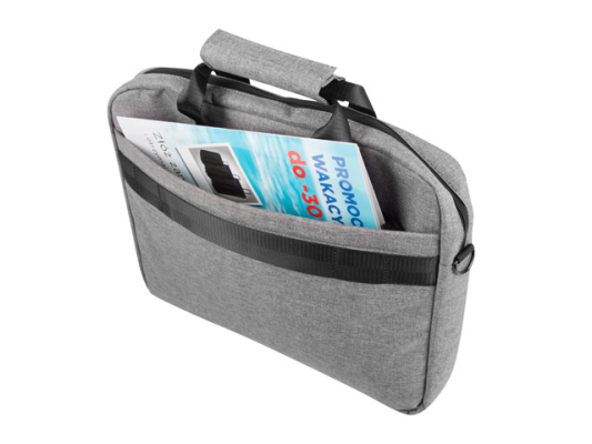 Natec Laptop Bag, Mustela, 15.6", Grey | Natec | Mustela | Fits up to size 15.6 " | Toploading laptop case | Grey | Shoulder strap