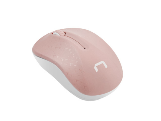 Natec Mouse, Toucan, Wireless, 1600 DPI, Optical, Pink-White | Natec | Mouse | Optical | Wireless | Pink / White | Toucan