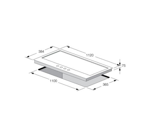 Fulgor | Hob | CPH 1124 GWK X | Gas | Number of burners / cooking zones 4 | Rotary knobs | Stainless steel