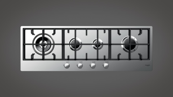 Fulgor | Hob | CPH 1124 GWK X | Gas | Number of burners / cooking zones 4 | Rotary knobs | Stainless steel