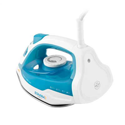 ETA | Iron | Esmira ETA027390000 | Steam Iron | 2200 W | Water tank capacity 380 ml | Continuous steam 40 g / min | Steam boost performance 100 g / min | Turquoise