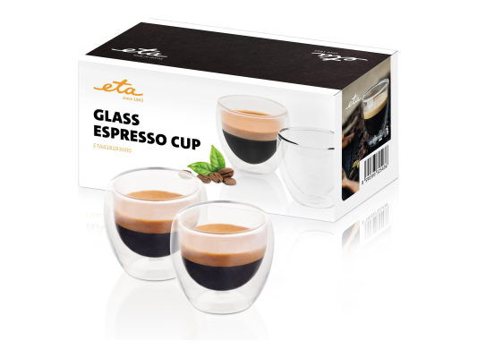 ETA | Espresso cups | ETA418193000 | For espresso coffee | 2 pc(s) | Dishwasher proof | Glass