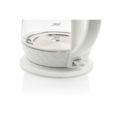 ETA | Crystal Kettle | ETA315490010 | Electric | 2200 W | 1.7 L | Glass | 360° rotational base | Glass / White