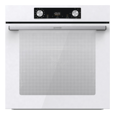 Gorenje | Oven | BOS6737E06WG | 77 L | Multifunctional | EcoClean | Mechanical control | Steam function | Height 59.5 cm | Width 59.5 cm | White