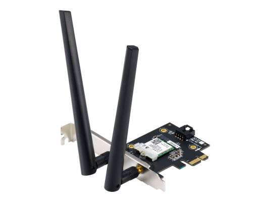 AX1800 Dual-Band Bluetooth 5.2 PCIe Wi-Fi Adapter | PCE-AX1800 | 802.11ax | 574+1201 Mbit / s | Mesh Support No | MU-MiMO Yes | No mobile broadband | Antenna type External