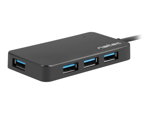 Natec | 4 Port Hub With USB 3.0 | Moth NHU-1342 | Black | 0.15 m