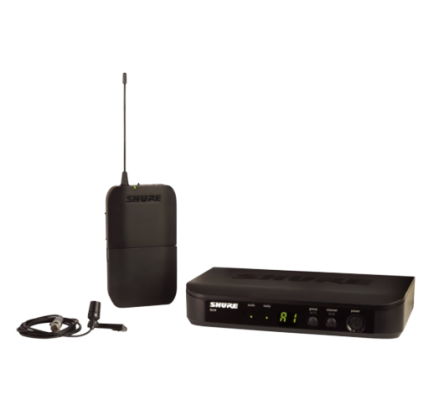 Shure | Wireless Presenter System with CVL Lavalier Microphone | BLX14E / CVL | Black | Wireless connection