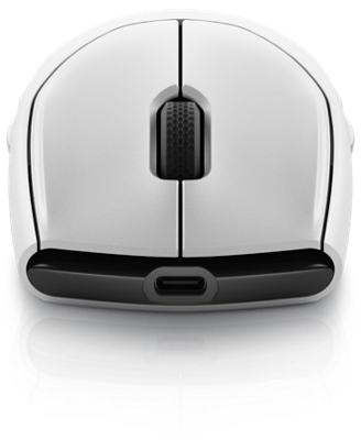 Dell | Mouse | Alienware Tri-Mode AW720M | 2.4GHz Wireless Gaming Mouse | Wireless | Wireless - 2.4 GHz, Bluetooth 5.1. USB-C | Lunar light