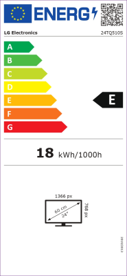 LG | Monitor | 24TQ510S-PZ | 23.6 " | VA | HD | 16:9 | 60 Hz | 14 ms | 1366 x 768 | 250 cd / m² | HDMI ports quantity 2 | Black | Warranty 36 month(s)