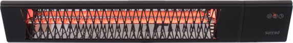 SUNRED | Heater | PRO25W-SMART, Triangle Dark Smart Wall | Infrared | 2500 W | Black | IP55