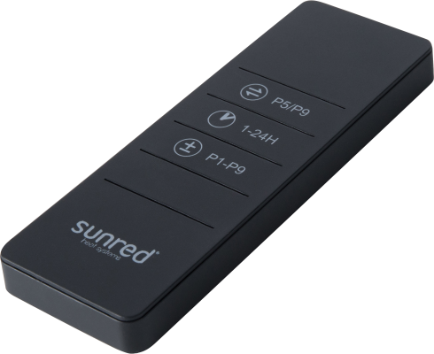 SUNRED | Heater | PRO25W-SMART, Triangle Dark Smart Wall | Infrared | 2500 W | Black | IP55