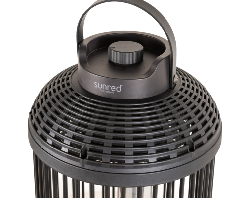 SUNRED | Heater | D-INDO-12T, Indox Dark Table | Infrared | 1200 W | Black | IP55