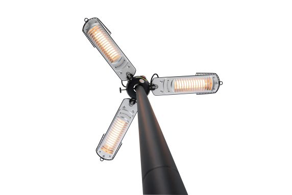 SUNRED | Heater | PH10, Bright Parasol | Infrared | 2000 W | Black / Silver | IP34