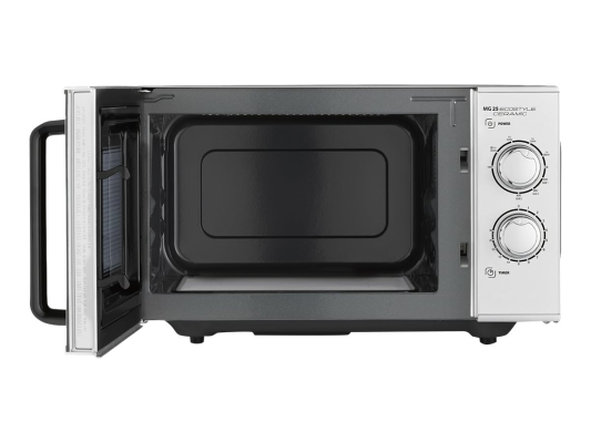 Caso | Ceramic Microwave Oven with Grill | MG 25 Ecostyle | Free standing | 25 L | 900 W | Grill | Silver