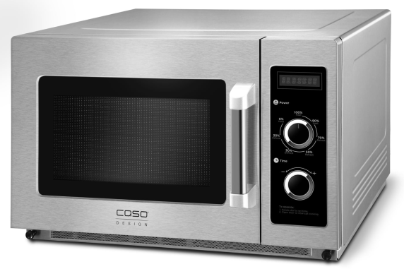 Caso | Ceramic Microwave Oven | C2100M | Free standing | 34 L | 2100 W | Stainless steel / Black
