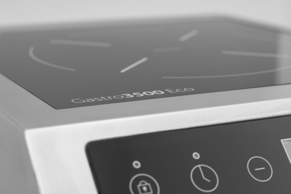 Caso | Hob | Gastro 3500 Eco | Number of burners / cooking zones 1 | Touch | Black / Stainless Steel | Induction