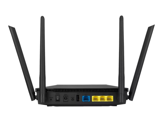 Wi-Fi 6 Wireless Dual Band Gigabit Router | RT-AX1800U | 802.11ax | Ethernet LAN (RJ-45) ports 3 | Mesh Support No | MU-MiMO Yes | No mobile broadband | Antenna type External | 1xUSB