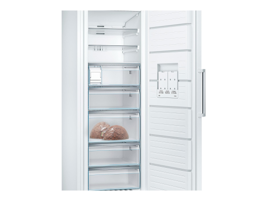 Bosch | Freezer | GSN58AWDP Serie 6 | Energy efficiency class D | Upright | Free standing | Height 191 cm | Total net capacity 366 L | No Frost system | White