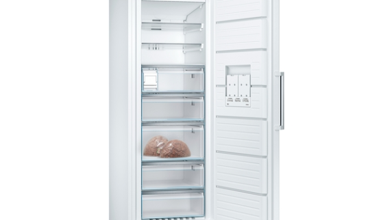 Bosch | Freezer | GSN58AWDP Serie 6 | Energy efficiency class D | Upright | Free standing | Height 191 cm | Total net capacity 366 L | No Frost system | White