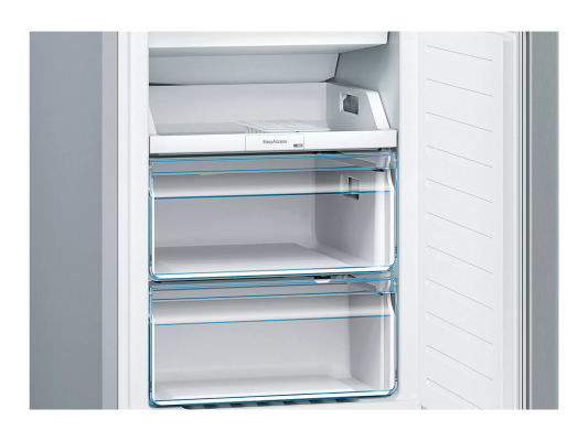 Bosch | Refrigerator | KGN36NLEA | Energy efficiency class E | Free standing | Combi | Height 186 cm | No Frost system | Fridge net capacity 216 L | Freezer net capacity 89 L | 42 dB | Stainless steel