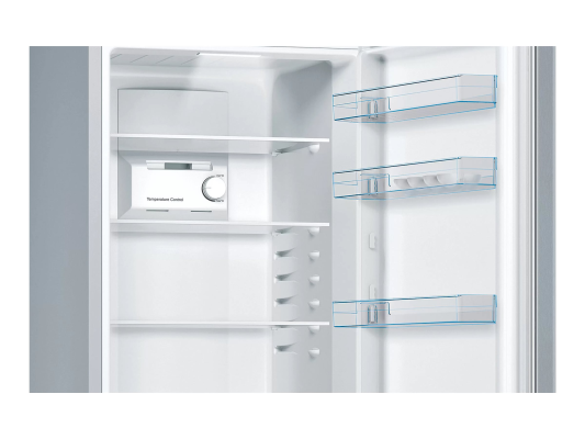 Bosch | Refrigerator | KGN36NLEA | Energy efficiency class E | Free standing | Combi | Height 186 cm | No Frost system | Fridge net capacity 216 L | Freezer net capacity 89 L | 42 dB | Stainless steel