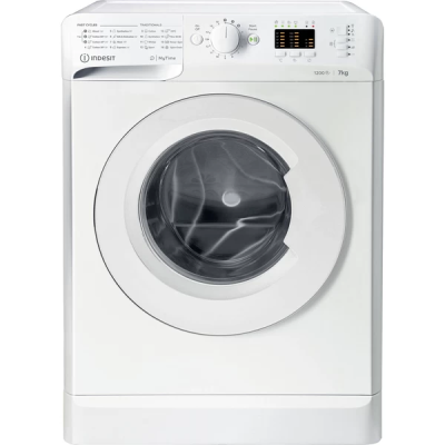 INDESIT | Washing machine | MTWA 71252 W EE | Energy efficiency class E | Front loading | Washing capacity 7 kg | 1200 RPM | Depth 54 cm | Width 59.5 cm | Display | LED | White