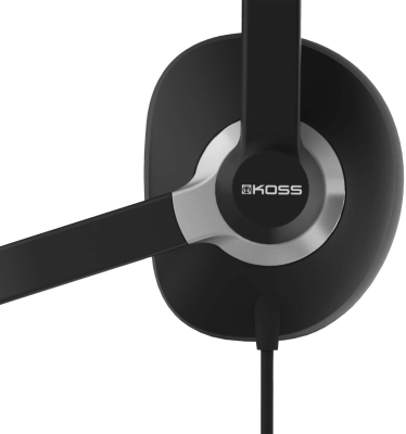 Koss | USB Communication Headsets | CS300 | Wired | On-Ear | Microphone | Noise canceling | Black
