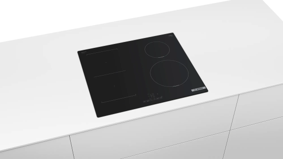 Bosch | Hob | PWP611BB5E | Induction | Number of burners / cooking zones 4 | Touch | Timer | Black