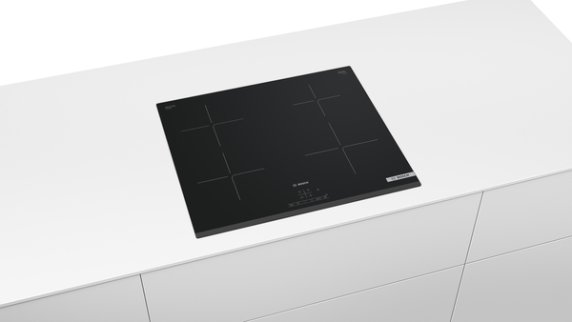 Bosch | Hob | PUE63KBB6E | Induction | Number of burners / cooking zones 4 | Touch | Timer | Black