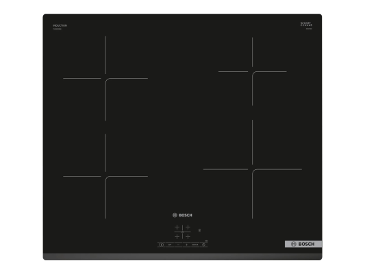 Bosch | Hob | PUE63KBB6E | Induction | Number of burners / cooking zones 4 | Touch | Timer | Black